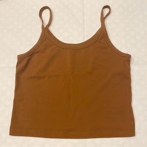 ARQ CROP TANK in Toffee